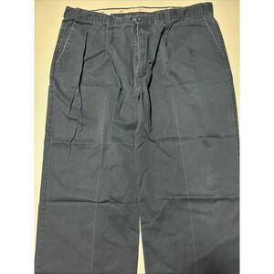 Vintage Dockers Navy Blue Chino Khaki Pants Mens Sz 42x30 W42 L30